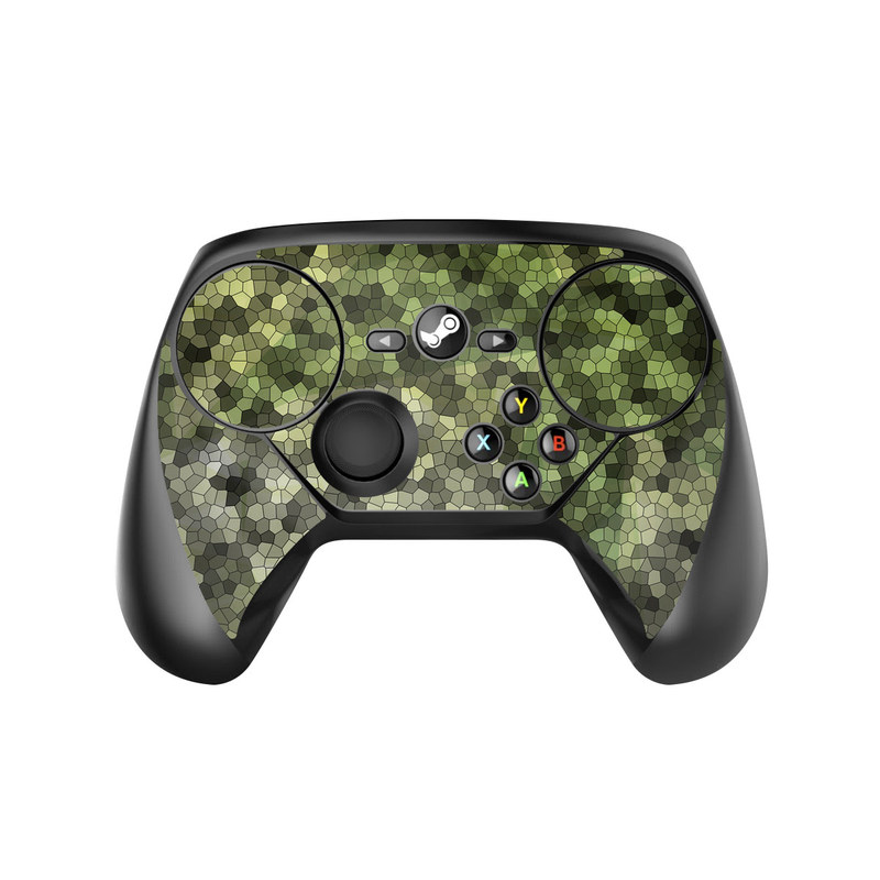 Valve Steam Controller Skin design of Green, Grass, Leaf, Plant, Pattern, Groundcover, with black, white, green, gray colors