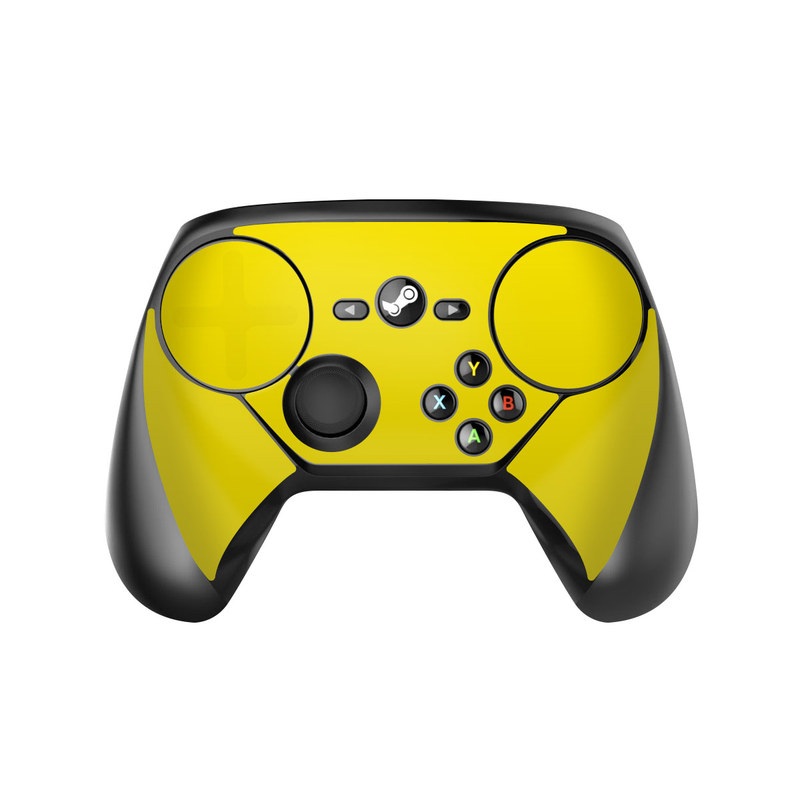 Valve Steam Controller Skin design of Green, Yellow, Orange, Text, Font, with yellow colors
