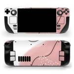 Abstract Pink and Brown Valve Steam Deck Skin