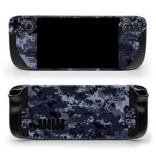 Digital Navy Camo Valve Steam Deck Skin