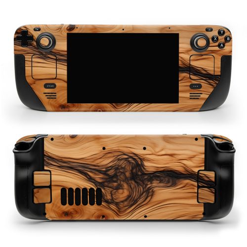 Olive Wood Valve Steam Deck Skin