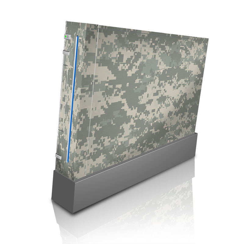 Wii Skin design of Military camouflage, Green, Pattern, Uniform, Camouflage, Design, Wallpaper, with gray, green colors