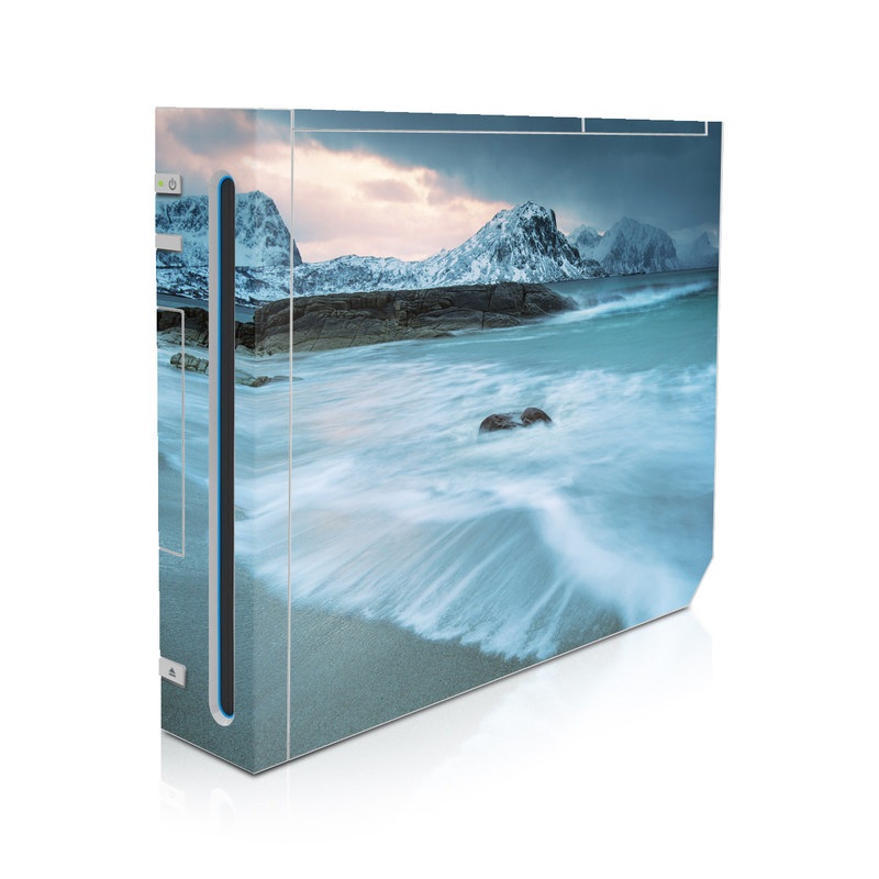Wii Skin design of Body of water, Sky, Nature, Sea, Ocean, Wave, Blue, Water, Coast, Wind wave, with white, blue, black, orange colors