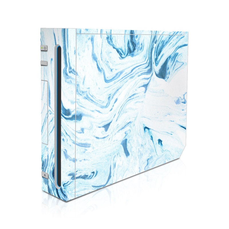 Wii Skin design of Water, Aqua, Wind wave, Drawing, Painting, Wave, Pattern, Art, with blue colors