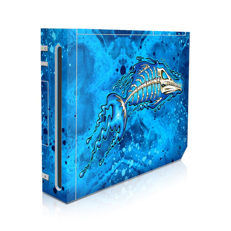 Wii Skin design of Blue, Water, Aqua, Electric blue, Illustration, Graphic design, Liquid, Graphics, Marine biology, Art, with blue, white colors