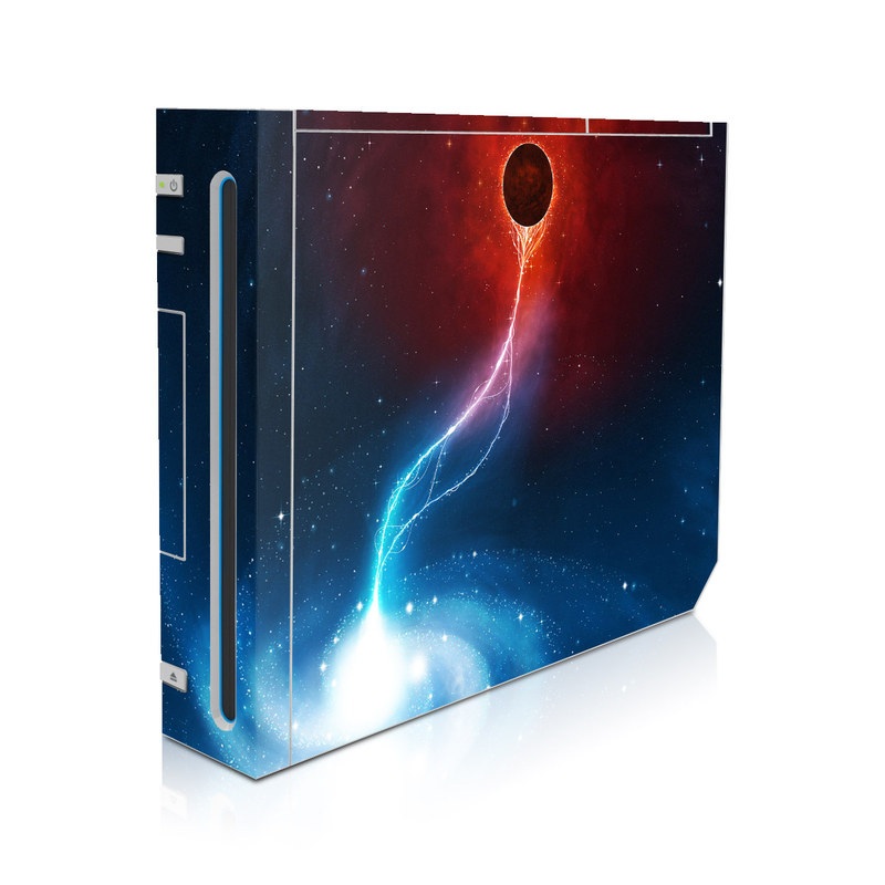 Wii Skin design of Outer space, Atmosphere, Astronomical object, Universe, Space, Sky, Planet, Astronomy, Celestial event, Galaxy, with blue, red, black colors