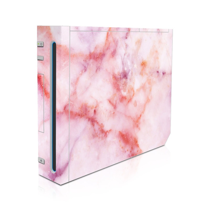 Wii Skin design of Pink, Skin, Flesh, Textile, Fur, with pink, red, white, purple, orange colors