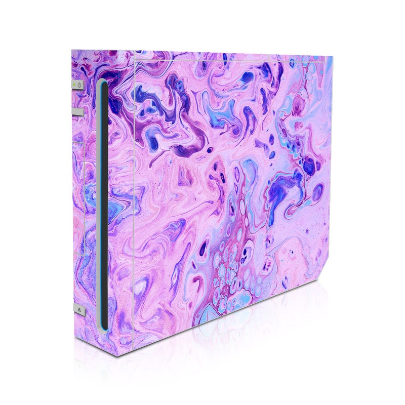 Wii Skin design of Purple, Violet, Lilac, Art, Pattern, Modern art, Painting, Visual arts, Acrylic paint, Magenta, with pink, purple, blue colors