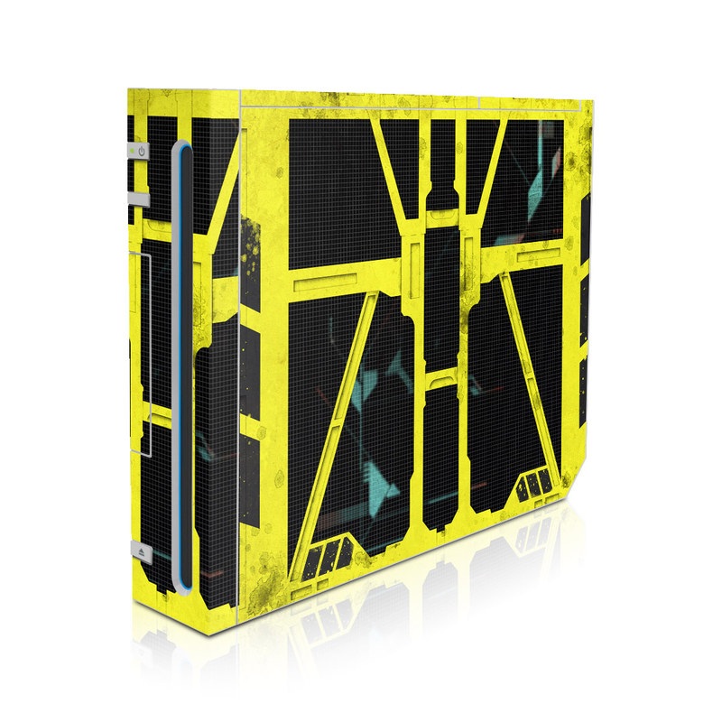 Wii Skin design of Yellow, Green, Font, Pattern, Graphic design, with black, yellow, gray, blue, green colors