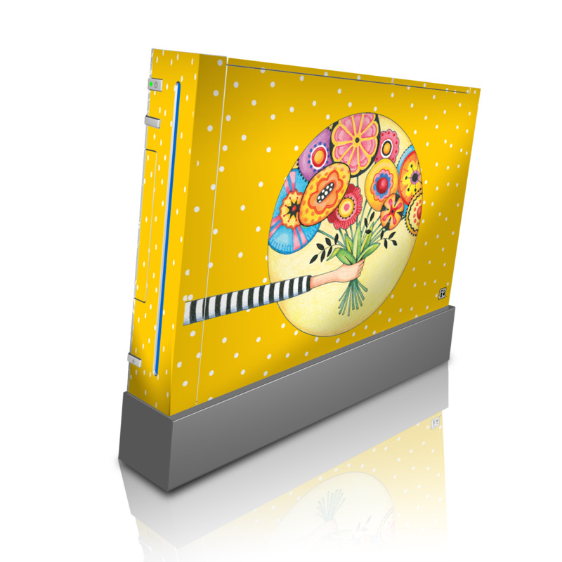 Wii Skin design of Circle, Illustration, Clip art, Plant, with orange, yellow, pink, gray, green, black colors