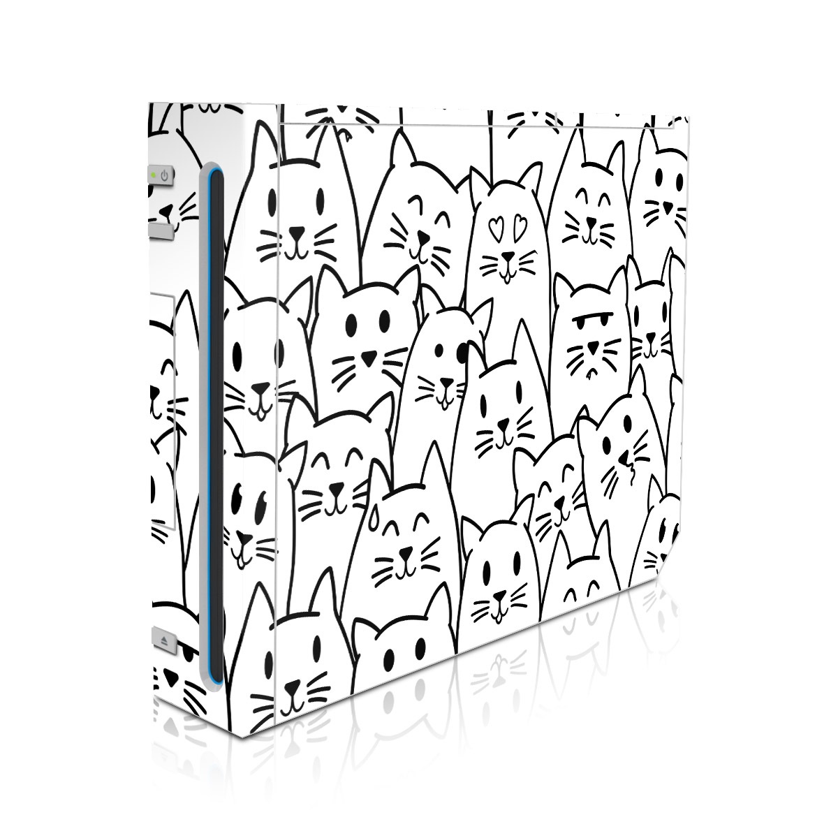 Wii Skin design of White, Line art, Text, Black, Pattern, Black-and-white, Line, Design, Font, Organism, with white, black colors