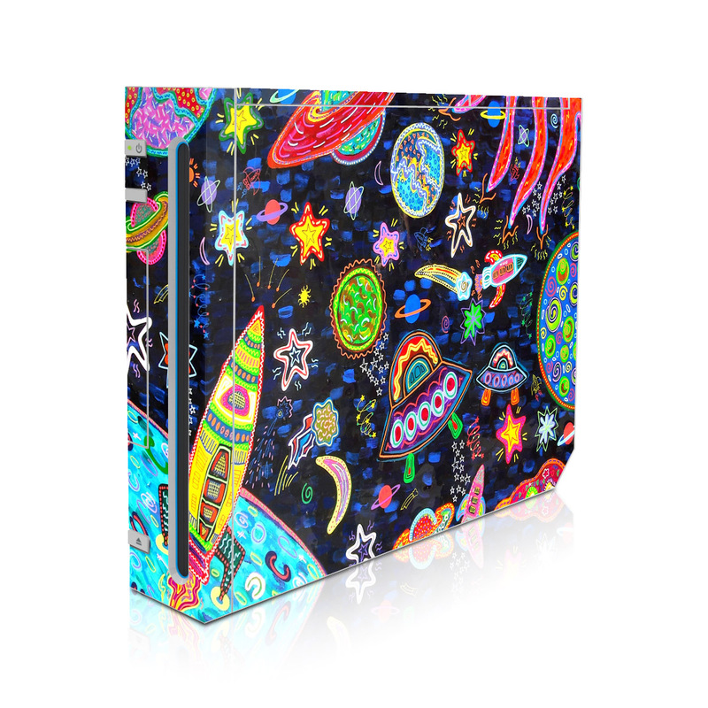 Wii Skin design of Pattern, Psychedelic art, Visual arts, Paisley, Design, Motif, Art, Textile, with black, gray, blue, red colors