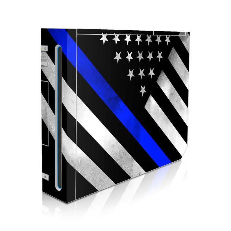 Wii Skin design of Flag of the united states, Flag, Cobalt blue, Pattern, Line, Black-and-white, Design, Monochrome, Electric blue, Parallel, with black, white, gray, blue colors