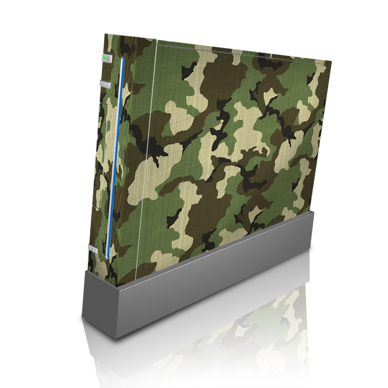 Wii Skin design of Military camouflage, Camouflage, Clothing, Pattern, Green, Uniform, Military uniform, Design, Sportswear, Plane, with black, gray, green colors