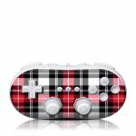 Red Plaid Wii Classic Controller Skin