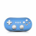 Solid State Blue Wii Classic Controller Skin