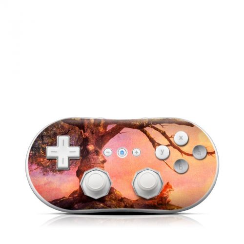 Fox Sunset Wii Classic Controller Skin
