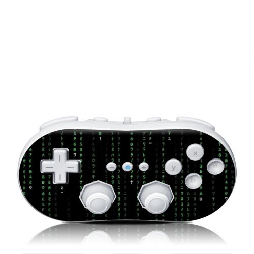 Matrix Style Code Wii Classic Controller Skin