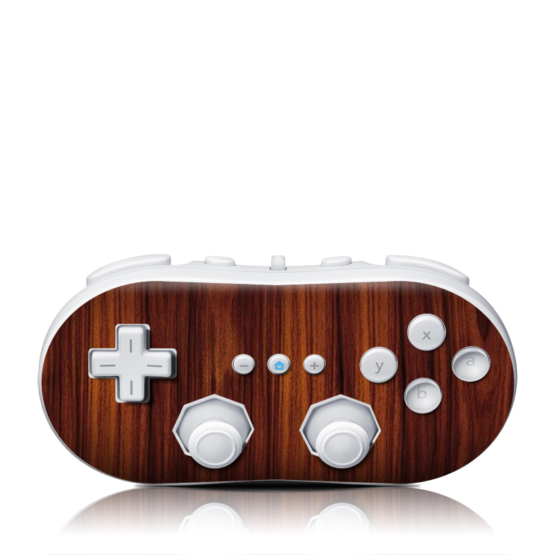 Wii Classic Controller Skin design of Wood, Red, Brown, Hardwood, Wood flooring, Wood stain, Caramel color, Laminate flooring, Flooring, Varnish, with black, red colors