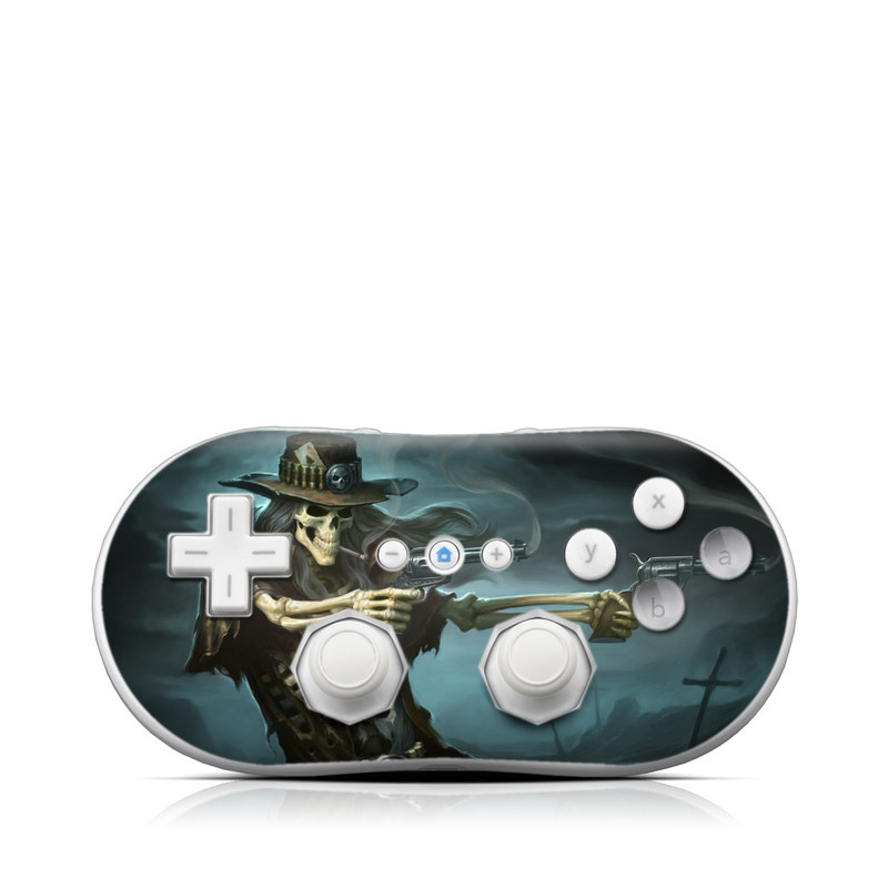 Wii Classic Controller Skin design of Cg artwork, Action-adventure game, Darkness, Illustration, Games, Adventure game, Pc game, Woman warrior, Digital compositing, Fictional character, with black, white, blue, gray colors