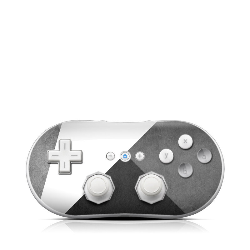 Wii Classic Controller Skin design of Black, White, Black-and-white, Line, Grey, Architecture, Monochrome, Triangle, Monochrome photography, Pattern, with white, black, gray colors