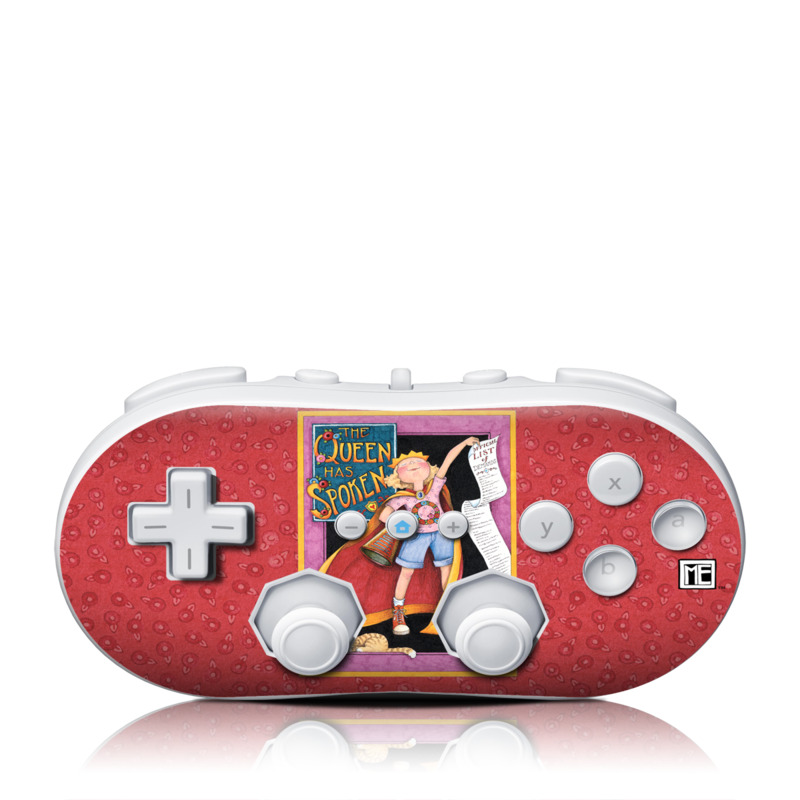 Wii Classic Controller Skin design of Cartoon, Illustration, Art, Miniature, Fictional character, Fiction, Magenta, Style, with red, gray, black, green, orange, purple colors
