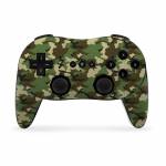 Woodland Camo Wii Classic Controller Pro Skin