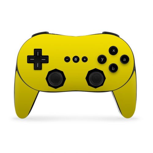 Solid State Yellow Wii Classic Controller Pro Skin