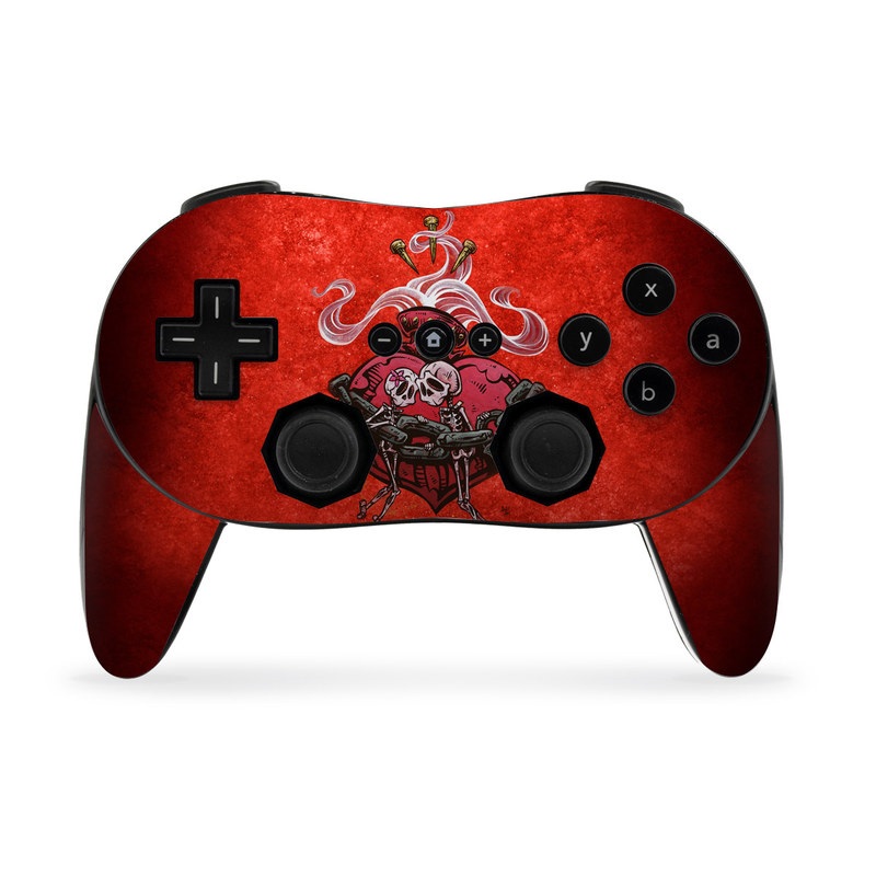 Wii Classic Controller Pro Skin design of Orange, Art, Font, Sleeve, Tints and shades, Symbol, Pattern, Logo, Magenta, Graphics, with black, red, white, gray colors