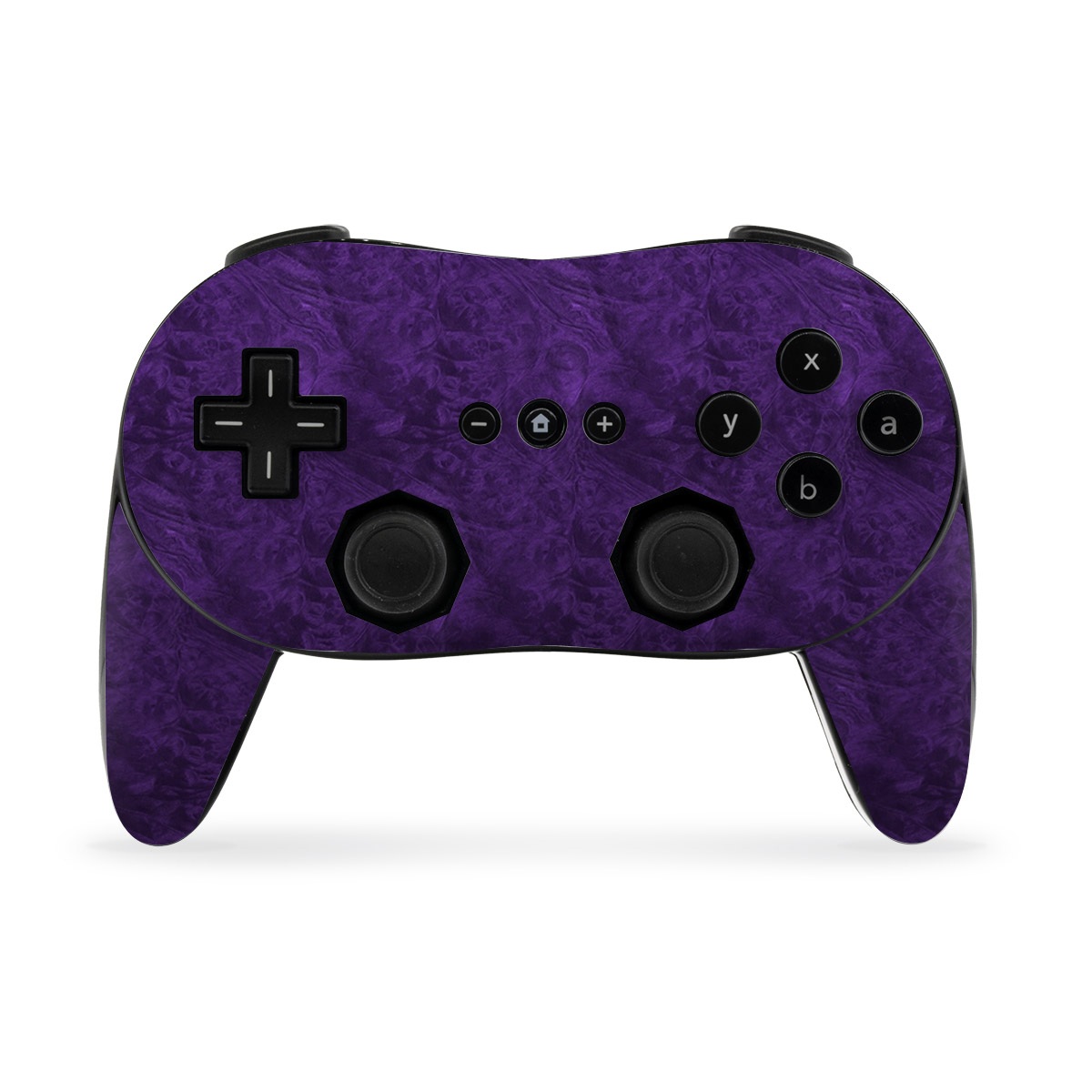 Wii Classic Controller Pro Skin design of Violet, Purple, Lilac, Pattern, Magenta, Textile, Wallpaper, with black, blue colors