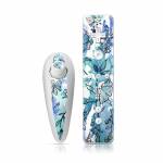 Blue Ink Floral Wii Nunchuk/Remote Skin