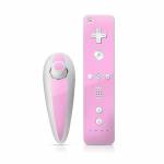 Solid State Pink Wii Nunchuk/Remote Skin