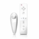 Solid State White Wii Nunchuk/Remote Skin