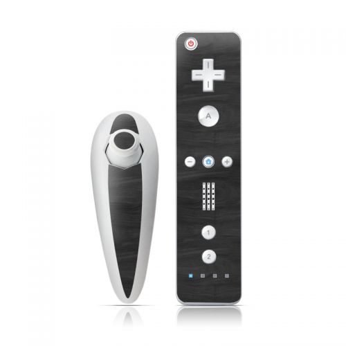 Black Woodgrain Wii Nunchuk/Remote Skin