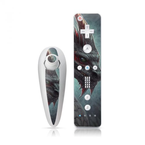 Black Dragon Wii Nunchuk/Remote Skin