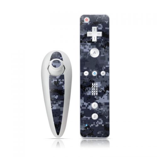 Digital Navy Camo Wii Nunchuk/Remote Skin