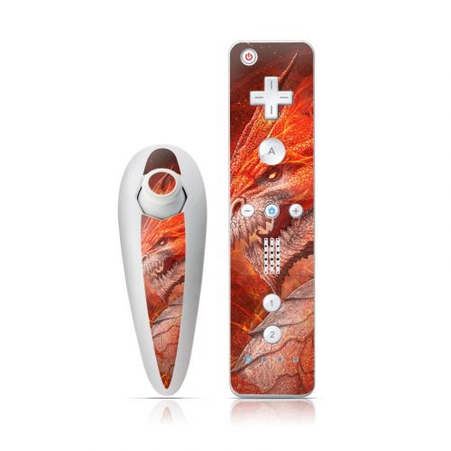 Flame Dragon Wii Nunchuk/Remote Skin