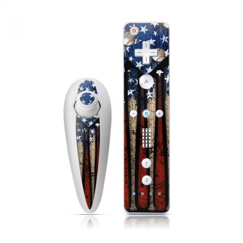 Old Glory Wii Nunchuk/Remote Skin
