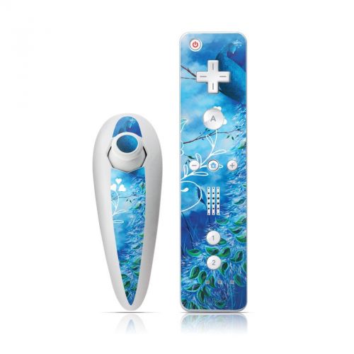 Peacock Sky Wii Nunchuk/Remote Skin