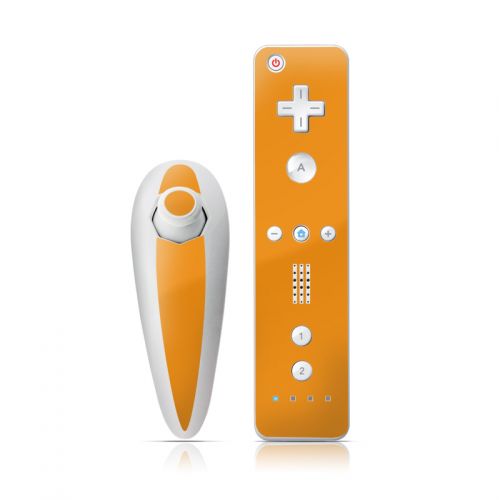 Solid State Orange Wii Nunchuk/Remote Skin