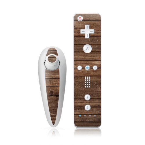 Stripped Wood Wii Nunchuk/Remote Skin