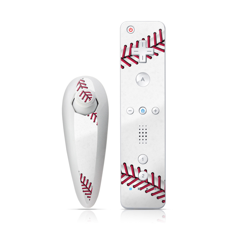 Wii Nunchuk Remote Skin design of Red, Line, Pink, Parallel, Paper, with white, red colors