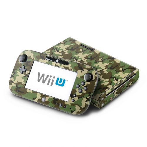 Woodland Camo Nintendo Wii U Skin