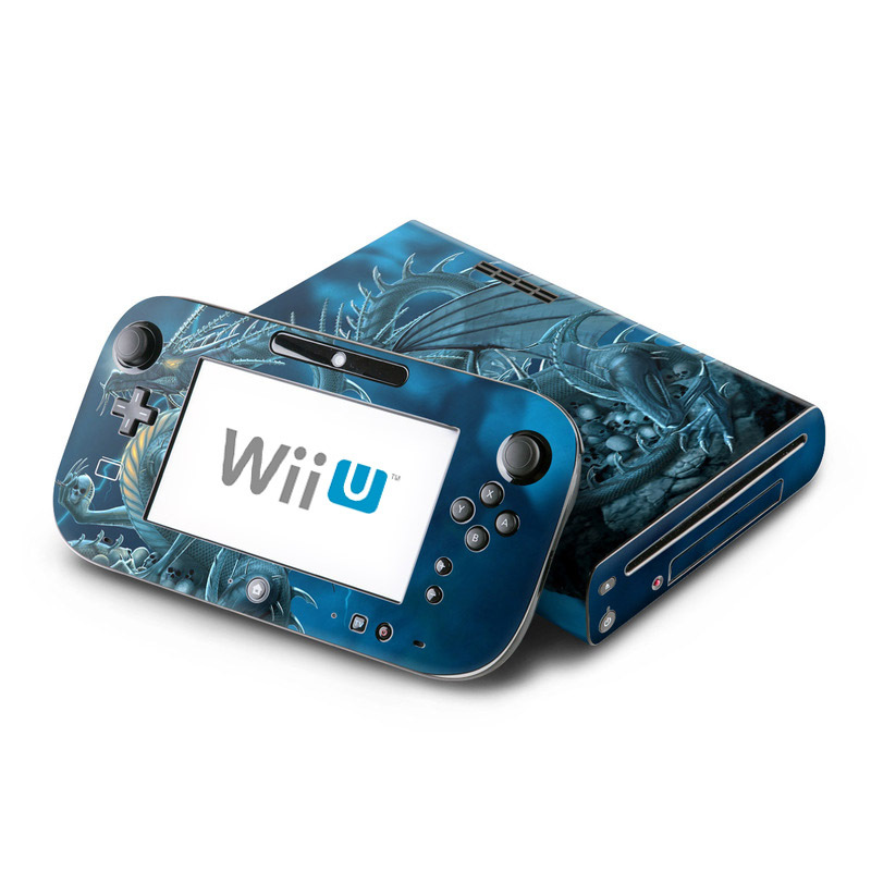 Wii U Skin design of Cg artwork, Dragon, Mythology, Fictional character, Illustration, Mythical creature, Art, Demon, with blue, yellow colors