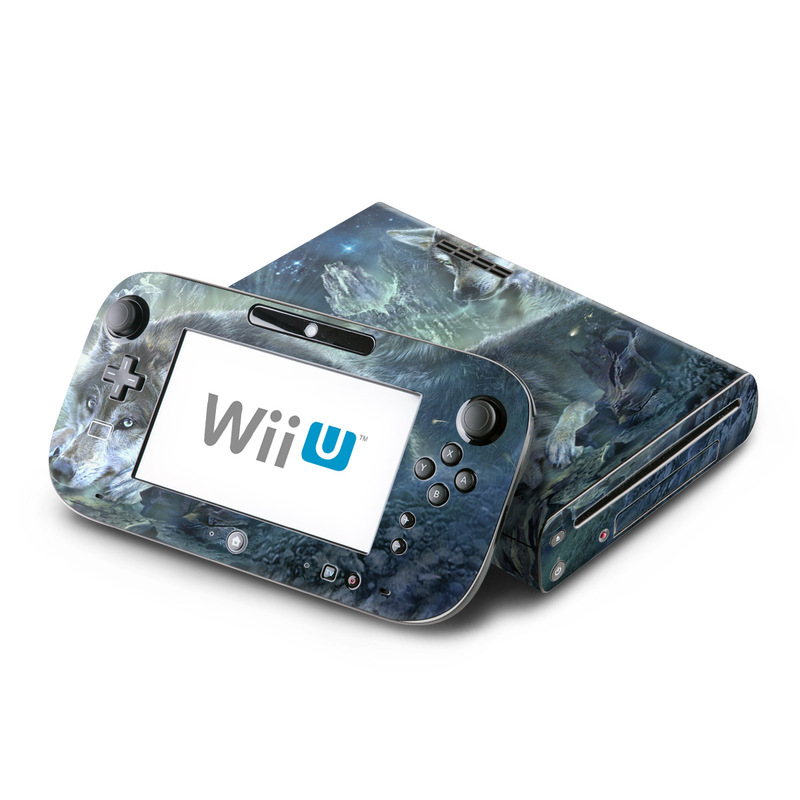 Wii U Skin design of Cg artwork, Fictional character, Darkness, Werewolf, Illustration, Wolf, Mythical creature, Graphic design, Dragon, Mythology, with black, blue, gray, white colors
