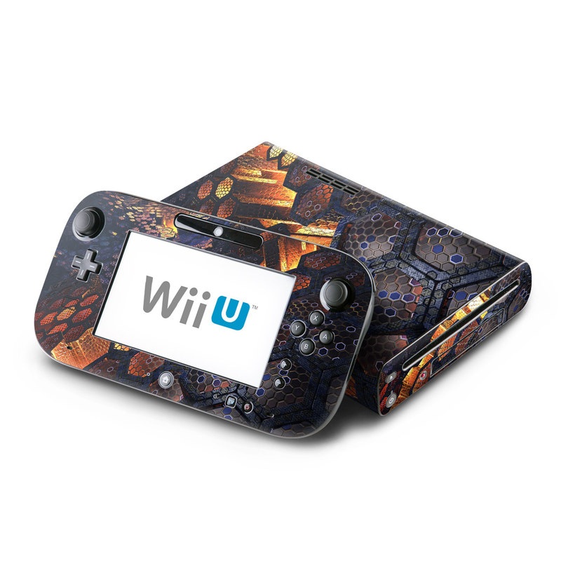 Wii U Skin design of Geological phenomenon, Sky, Water, Cobblestone, Rock, Reflection, Colorfulness, World, Art, with black, red, green colors