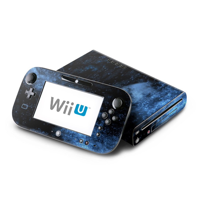 Wii U Skin design of Sky, Atmosphere, Black, Blue, Outer space, Atmospheric phenomenon, Astronomical object, Darkness, Universe, Space, with black, blue colors