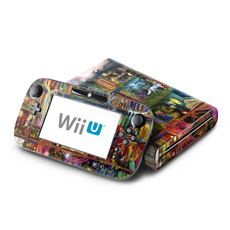 Wii U Skin design of Painting, Art, Theatrical scenery, with black, red, gray, green, blue colors