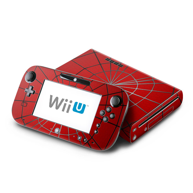 Wii U Skin design of Red, Symmetry, Circle, Pattern, Line, with red, black, gray colors