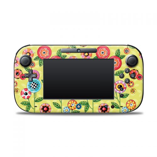 Button Flowers Nintendo Wii U Controller Skin